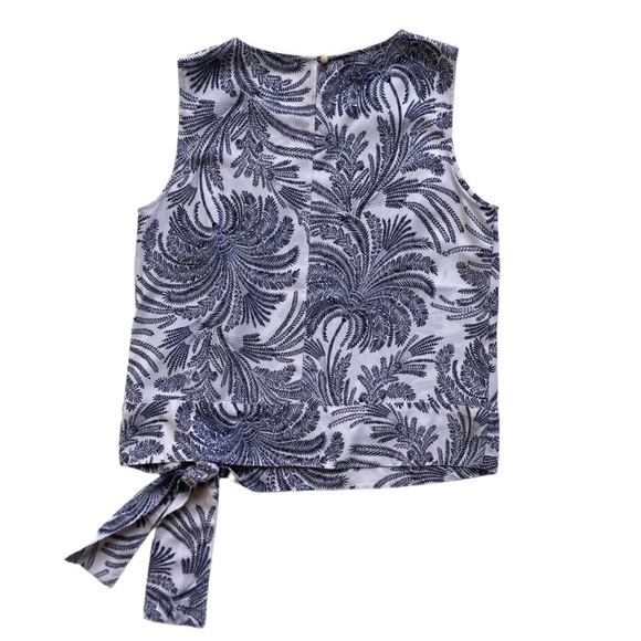 Talbots sleeveless top with tie at hem - Picture 3 of 4